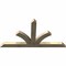 Ekena Millwork Richland Rough Sawn Timber Gable Bracket, Douglas Fir, 84"W x 45"H x 4"D x 6"F, 13/12 Pitch GBW084X45X0406RIC00RDF - alternate 3